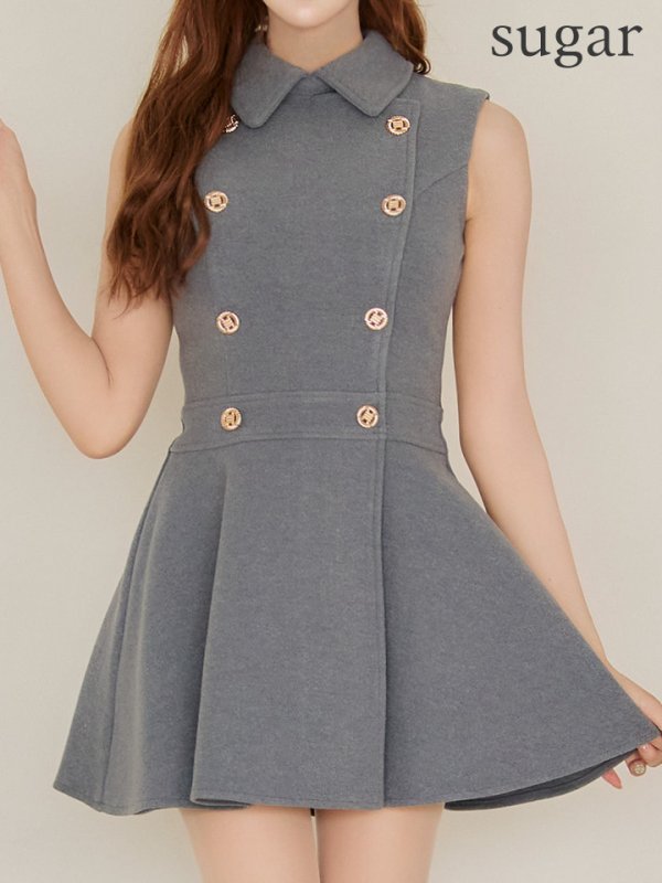 グレー モデル：明日花キララ　身長：162cm 着用サイズ：Sサイズ