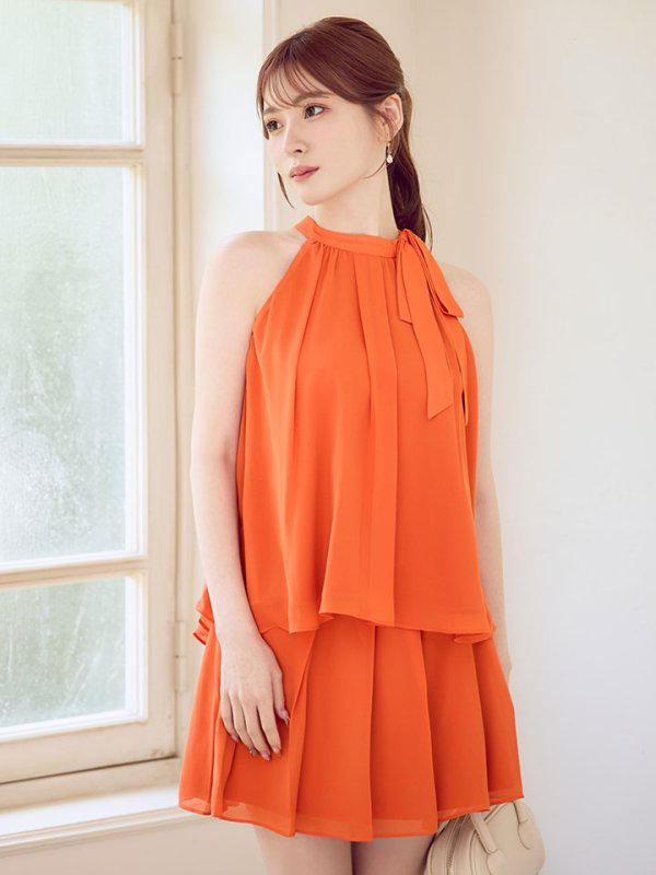 オレンジ モデル：けい　身長165cm　着用サイズ：Sサイズ