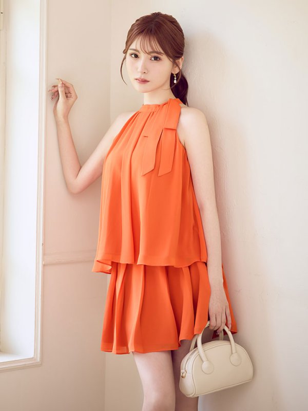 オレンジ モデル：けい　身長165cm　着用サイズ：Sサイズ