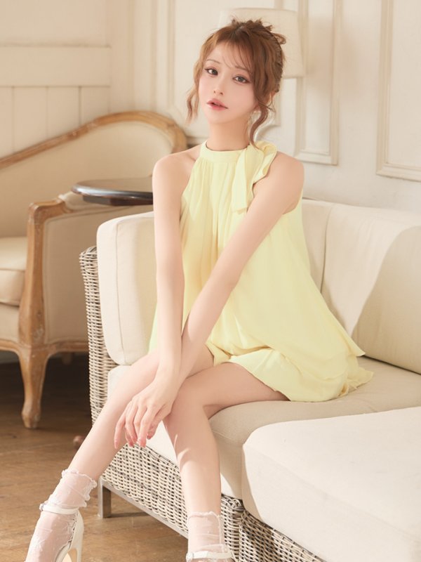 イエロー　モデル：れみれみ　身長：163cm　着用サイズ：Sサイズ