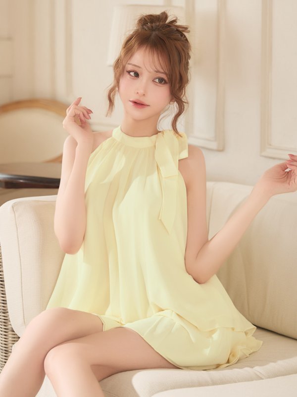 イエロー　モデル：れみれみ　身長：163cm　着用サイズ：Sサイズ