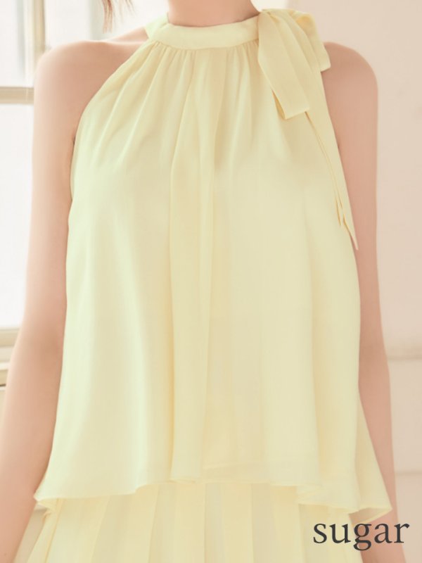 イエロー　モデル：れみれみ　身長：163cm　着用サイズ：Sサイズ