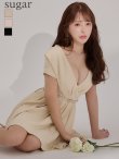 ベージュ モデル：りな　身長：160cm　着用サイズ：Sサイズ