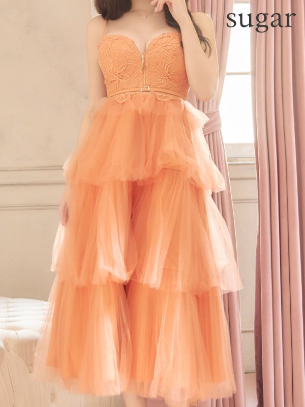 オレンジ モデル：りな　身長：160cm:Sサイズ