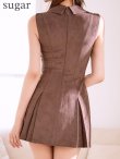 ブラウン モデル：れみ　身長：163cm　着用サイズ：Sサイズ