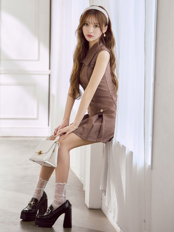 ブラウン　モデル：ななにー　身長：161cm　着用サイズ：Sサイズ