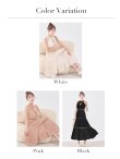 画像24: 【予約商品/8月下旬発送予定】Lサイズあり【DEA./ディア】リボンタイ/ スカラップレース/ フレア/ ロングドレス/ キャバドレス long[OF08] (24)