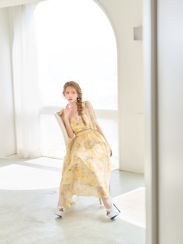 イエロー　モデル：ゆめ　身長：160cm　着用サイズ：Sサイズ