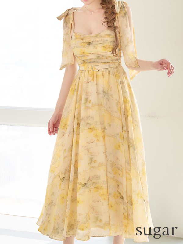 イエロー　モデル：ゆめ　身長：160cm　着用サイズ：Sサイズ