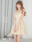 画像10: XSサイズあり【DEA.by ROBE de FLEURS/ディアバイローブドフルール】チェック柄/ 刺繍レース/ フロントジッパー/ ノースリーブ/ ワンカラー/ フレア/ ミニドレス/ キャバドレス[OF2] (10)