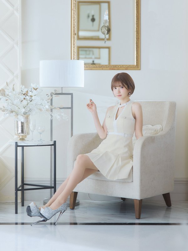 アイボリー モデル:ひめか 身長:163cm 着用サイズ:Sサイズ