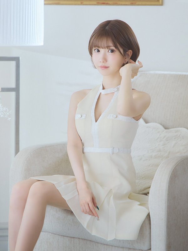 アイボリー モデル:ひめか 身長:163cm 着用サイズ:Sサイズ