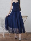 画像8: Lサイズあり【DEA.by ROBE de FLEURS/ディアバイローブドフルール】ペプラム/ ロングチュール/ キャミ/ フレア/ ミモレ丈/ ミディアムドレス/ キャバドレス[OF2] (8)