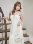 画像6: Lサイズあり【DEA.by ROBE de FLEURS/ディアバイローブドフルール】ノースリーブ/ シースルー/ チェック/ レデイサマー/ フレア/ Aライン/ ミディアムドレス/ キャバドレス[OF2] (6)