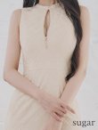画像10: Lサイズあり【DEA.by ROBE de FLEURS/ディアバイローブドフルール】マーメイド/ バストジップ/ チェック/ オーガンジー/ ノースリーブ/ ワンピース/ ロングドレス/ キャバドレス long[OF2] (10)