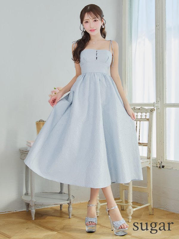 ブルー モデル:りな 身長:160cm 着用サイズ:Sサイズ