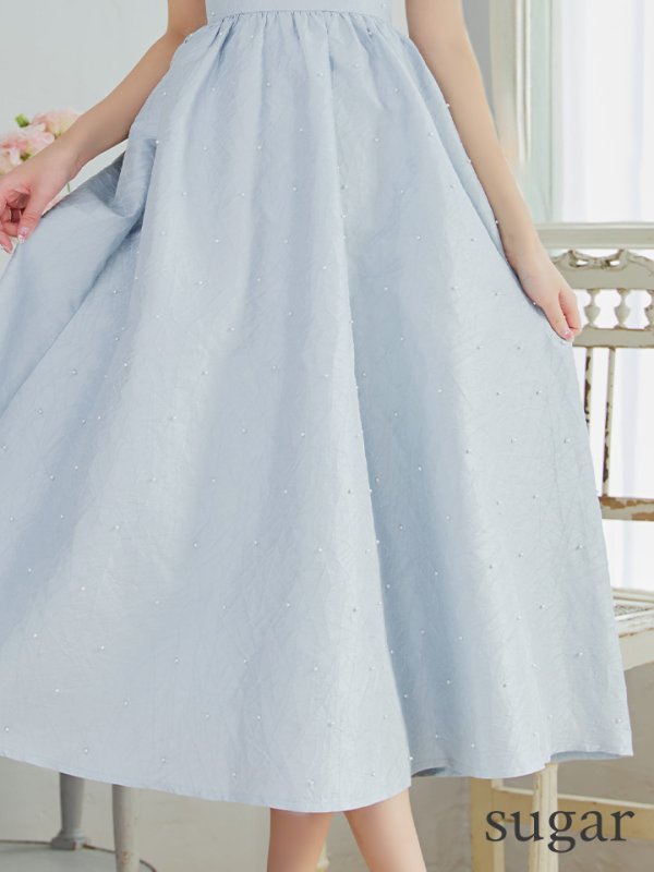 ブルー モデル:りな 身長:160cm 着用サイズ:Sサイズ