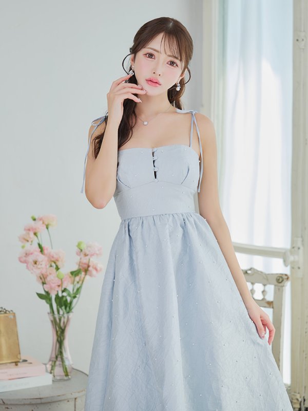 ブルー モデル:りな 身長:160cm 着用サイズ:Sサイズ