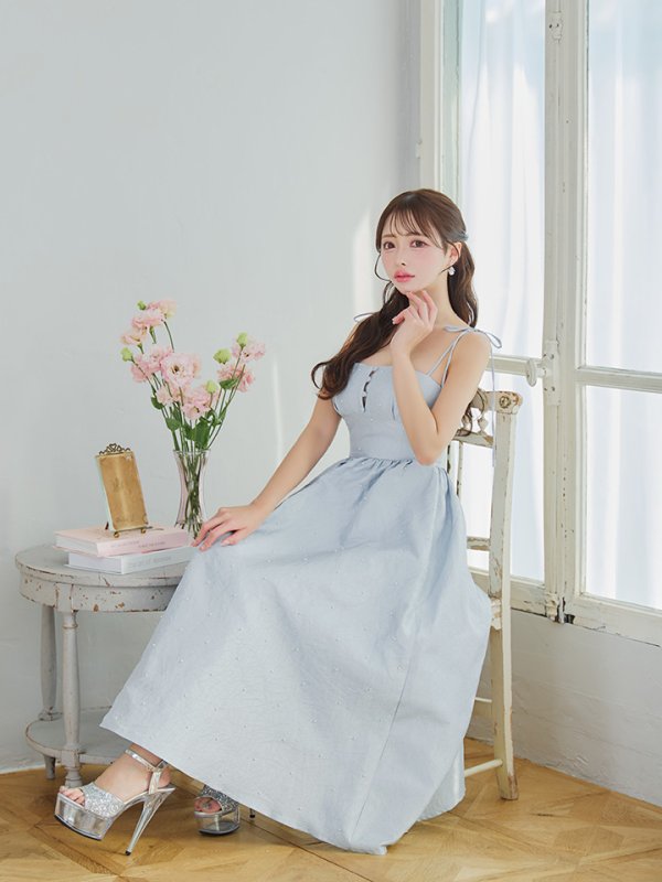 ブルー モデル:りな 身長:160cm 着用サイズ:Sサイズ