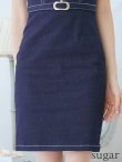 画像11: XS-Lサイズあり【DEA.by ROBE de FLEURS/ディアバイローブドフルール】バストジッパー/ デニムステッチ/ ノースリーブ/ タイト/ ミニドレス/ キャバドレス[OF2] (11)
