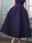 画像19: XS-Lサイズあり【DEA.by ROBE de FLEURS/ディアバイローブドフルール】花柄刺繍/ オーガンジー/ フレア/ ワンピース/ ミモレ丈/ ミディアムドレス/ キャバドレス long[OF2] (19)