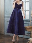 画像16: XS-Lサイズあり【DEA.by ROBE de FLEURS/ディアバイローブドフルール】花柄刺繍/ オーガンジー/ フレア/ ワンピース/ ミモレ丈/ ミディアムドレス/ キャバドレス long[OF2] (16)