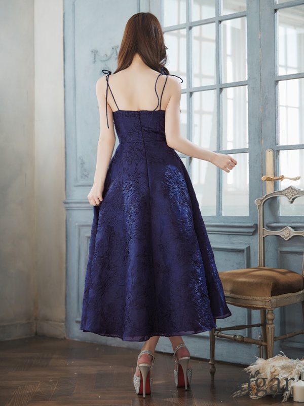 画像13: XS-Lサイズあり【DEA./ディア】花柄刺繍/ オーガンジー/ フレア/ ワンピース/ ミモレ丈/ ミディアムドレス/ キャバドレス long[OF08] (13)