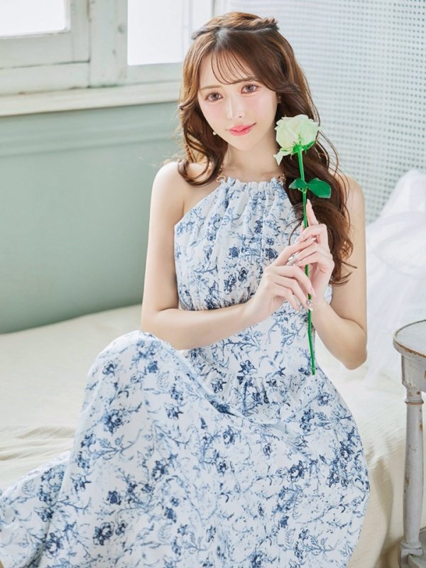 ブルー モデル:りな 身長:160cm 着用サイズ:Sサイズ