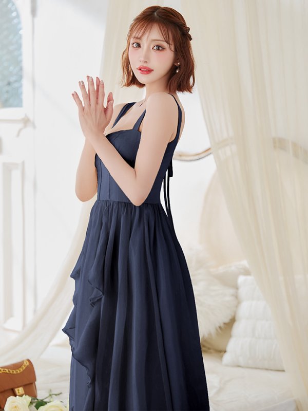 ネイビー モデル:明日花キララ 身長:162cm 着用サイズ:Sサイズ