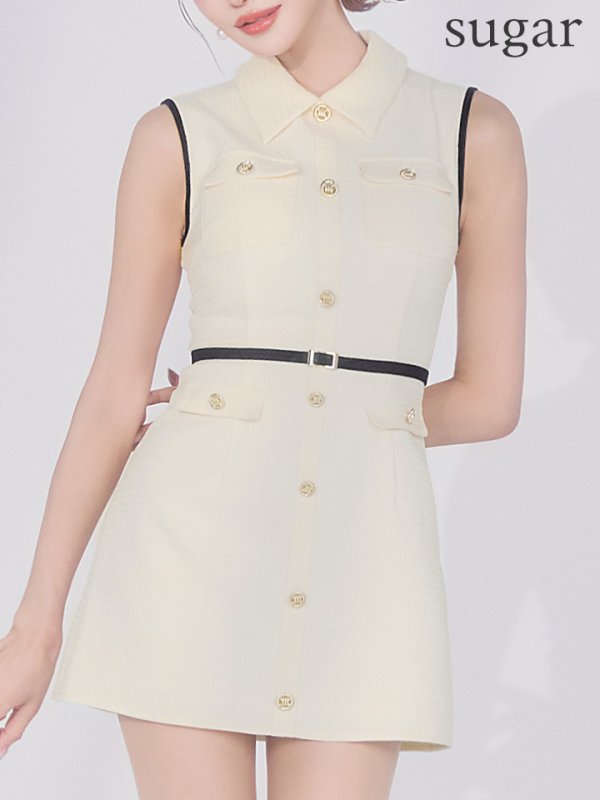 アイボリー モデル：明日花キララ　身長：162cm　着用サイズ：Sサイズ