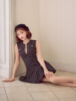ネイビー　モデル：明日花キララ　身長162cm　着用サイズ：Sサイズ