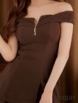 ブラウン　モデル：明日花キララ　身長162cm　着用サイズ：Sサイズ
