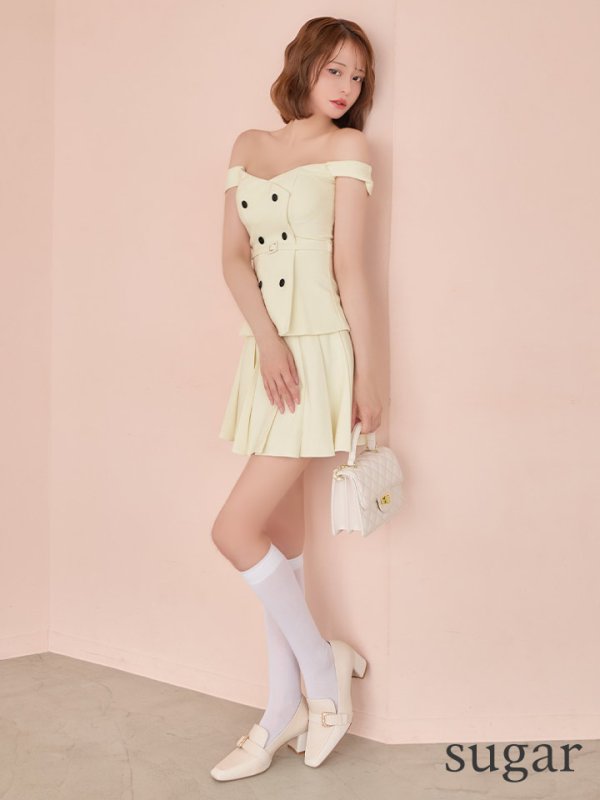 アイボリー　モデル：れみれみ　身長：163cm　着用サイズ：Sサイズ