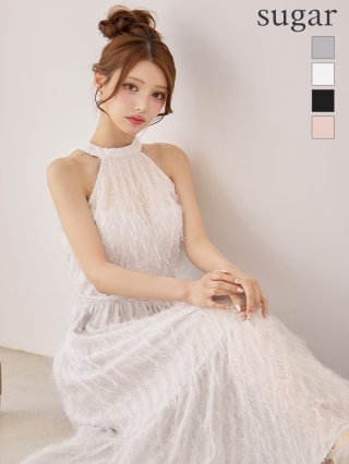 美品【ROBEdeFLEURS/ローブドフルール】ミディアムドレス/キャバドレス Lサイズあり【DEA./ディア】チュール/ レイヤード/ センター