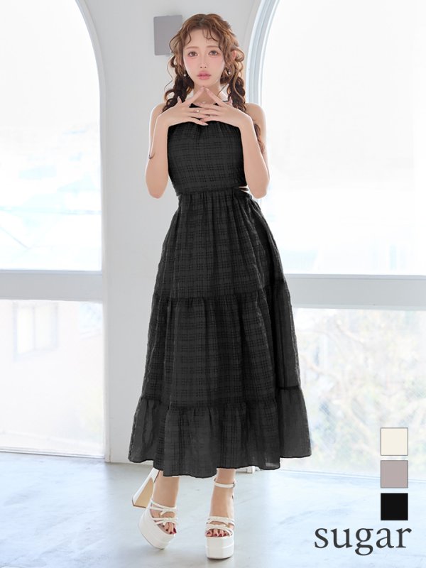 ブラック　モデル：りな　身長：160cm　着用サイズ：Sサイズ