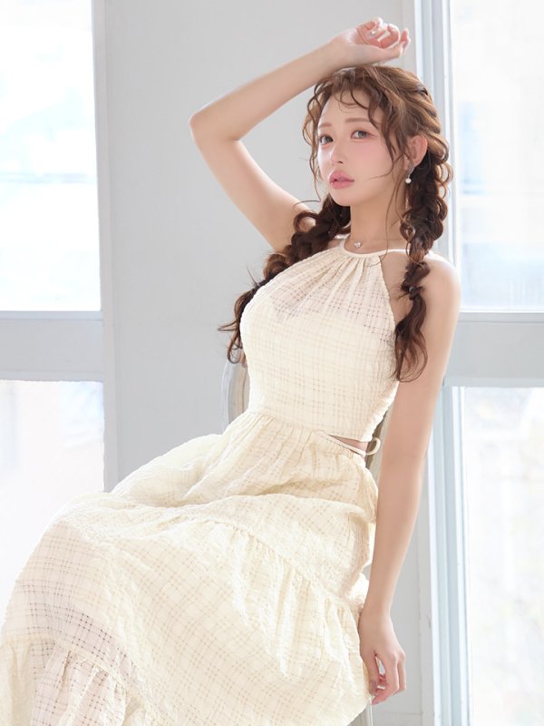 アイボリー　モデル：りな　身長：160cm　着用サイズ：Sサイズ