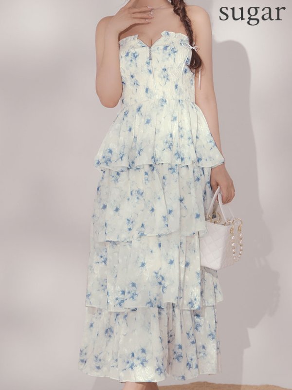 ブルー　モデル：三上悠亜　身長：159cm　着用サイズ：Sサイズ