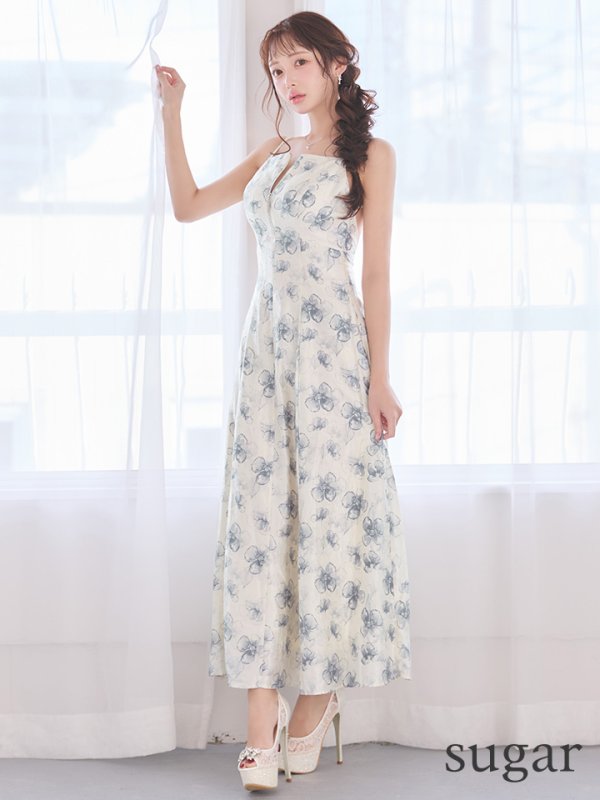 ブルー　モデル：りな　身長：160cm　着用サイズ：Sサイズ