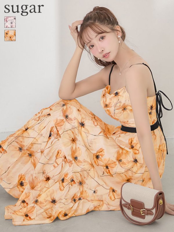 オレンジ　モデル：三上悠亜　身長：159cm　着用サイズ：Sサイズ