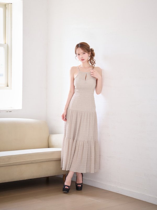 グレージュ　モデル：ゆめ　身長：160cm　着用サイズ：Sサイズ
