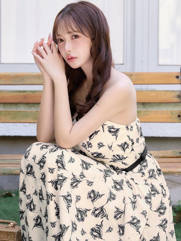 アイボリー　モデル：りな　身長：160cm　着用サイズ：Sサイズ