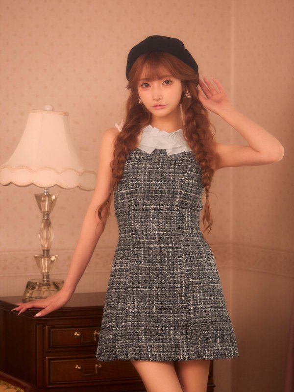 グレー　モデル：まみ　身長：161cm　着用サイズ：Sサイズ