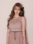 画像2: 【予約商品/9月下旬発送予定】XSサイズあり【DEA./ディア】バイカラー/ シアー/ リボン/ フリル/ ワンピース/ ミディアムドレス/ キャバドレス long[OF08] (2)