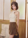 アイボリーxブラウン　モデル：れみれみ　身長：163cm　着用サイズ：Sサイズ