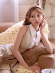ベージュ　モデル：るりぴ　身長：165cm　着用サイズ：Sサイズ