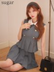 グレー　モデル：雨宮らむ　身長：160cm　着用サイズ：Sサイズ