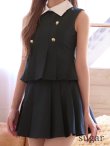 ネイビー　モデル：るりぴ　身長：165cm　着用サイズ：Sサイズ