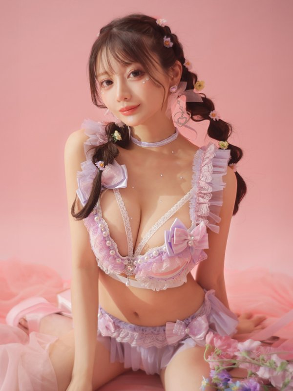 画像1: 【Deco Lingerie/ デコランジェリー】 Deco Lingerie05/ ランジェリー/ 4点セット[OF05] (1)