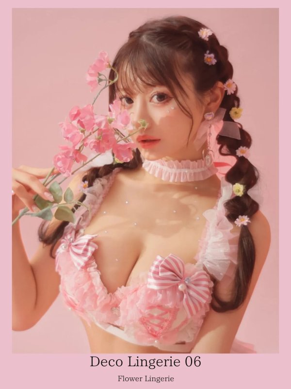 ホワイトxピンク