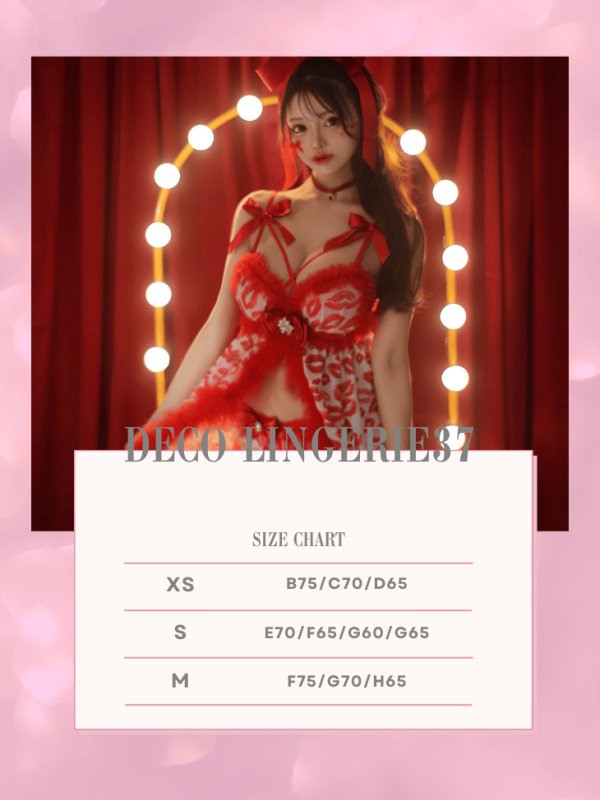 画像9: 【Deco Lingerie/ デコランジェリー】 Deco Lingerie 30/ ランジェリー/ 4点セット[OF02C] (9)